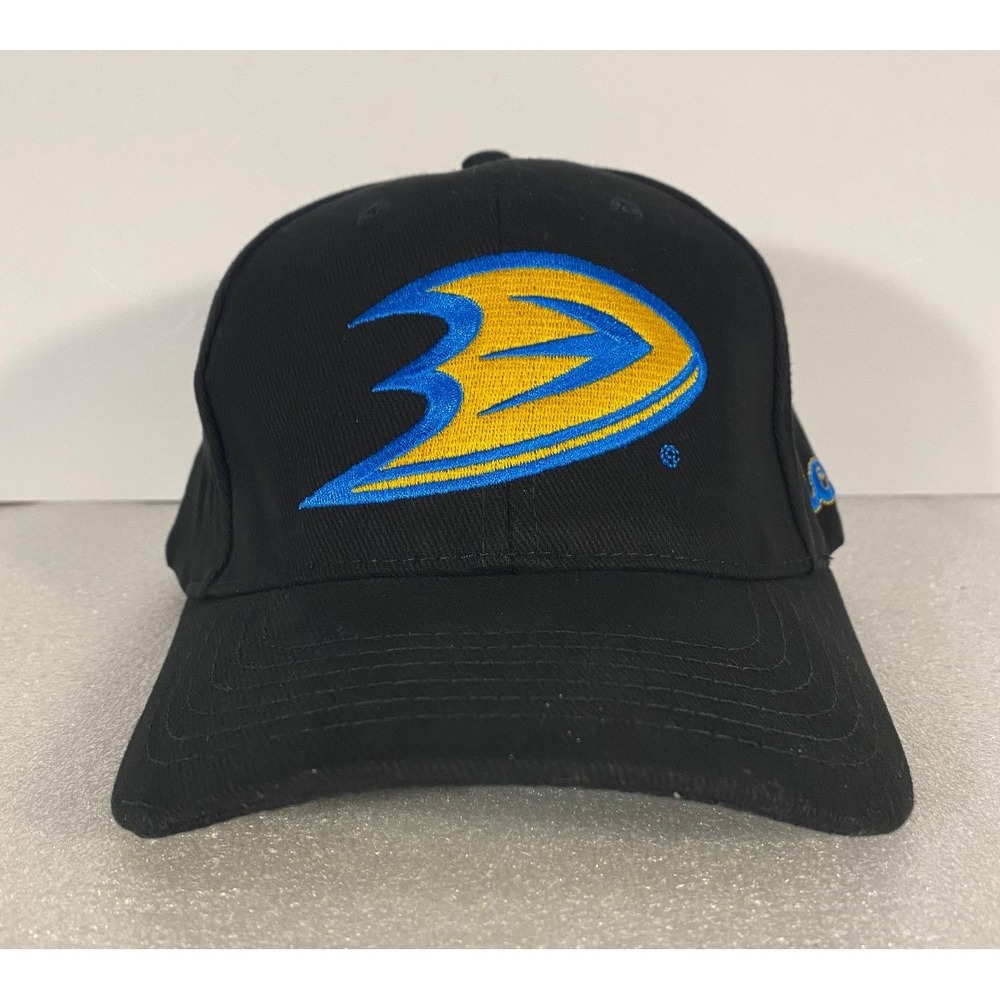 ANAHEIM DUCKS HAT UCLA BLUE GOLD BRUINS BLACK PROMO SNAPBACK EMBROIDERED NWOT